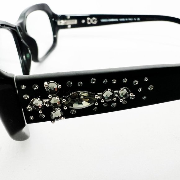 Dolce Gabbana DG3082G RX Eyeglasses 501 Black 54-16-135 Made In Italy Side Bling - Picture 4 of 9